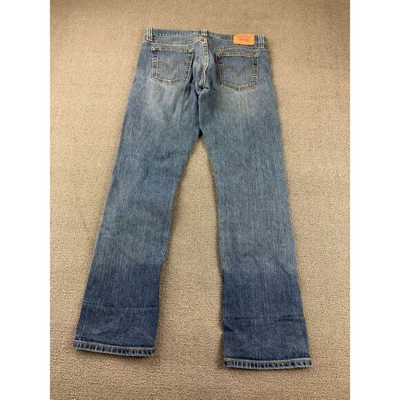 Y2K Levis 509 Jeans Women 7 Medium W31 Low Slouch Cuff Cotton Blue Wash Cuffed - Picture 2 of 9